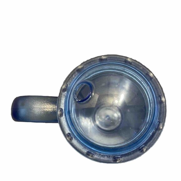 Starbucks 12oz Blue Rocket Tumbler Summer 2001 Barista Dome Lid Coffee Retro - Picture 5 of 8